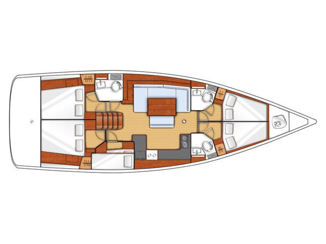 Book yachts online - sailboat - Oceanis 48butterf - Butterfly (AIR-CO/GENERATOR/12 PAX) - rent