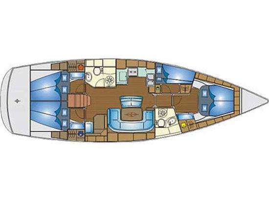 Book yachts online - sailboat - Bavaria 46 Cruiser - S/Y Pasiphae - rent