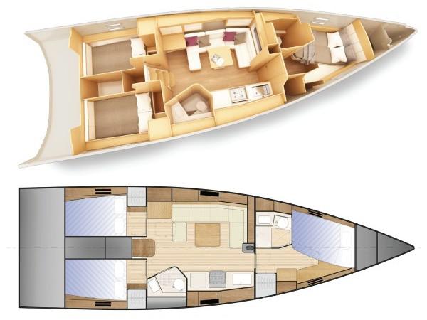 Book yachts online - sailboat - Azuree 41 - Calima - rent