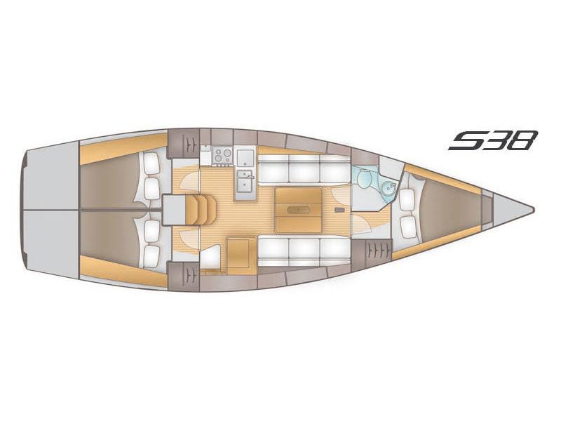 Book yachts online - sailboat - Salona 38 - Olynthia - rent