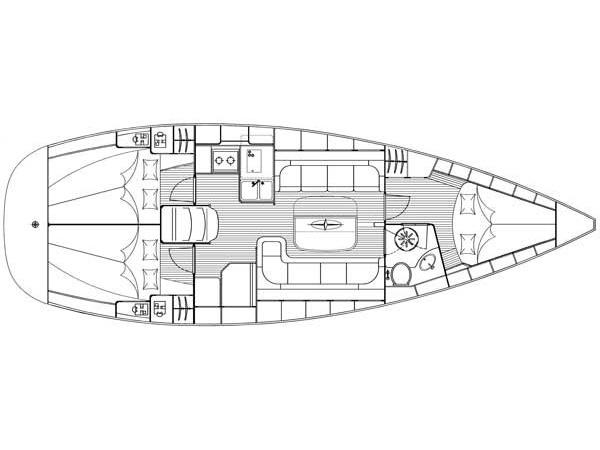 Book yachts online - sailboat - Bavaria 37 Cruiser - Mateja - rent