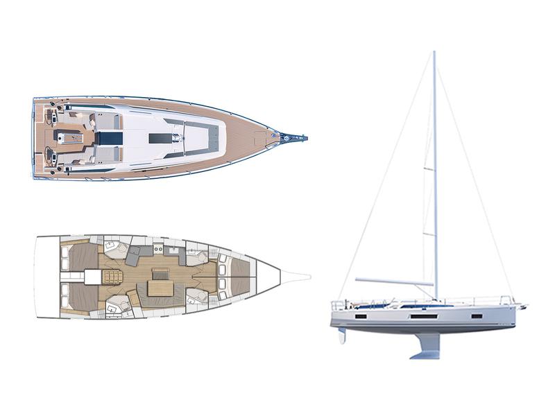 Book yachts online - sailboat - Oceanis 46.1 - Blue Satellite - rent
