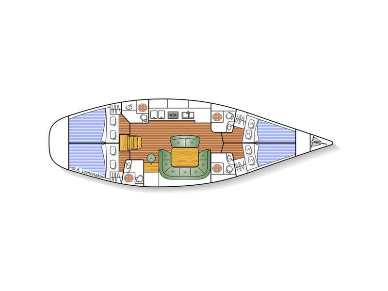 Book yachts online - sailboat - Sun Odyssey 49 - Azul - rent