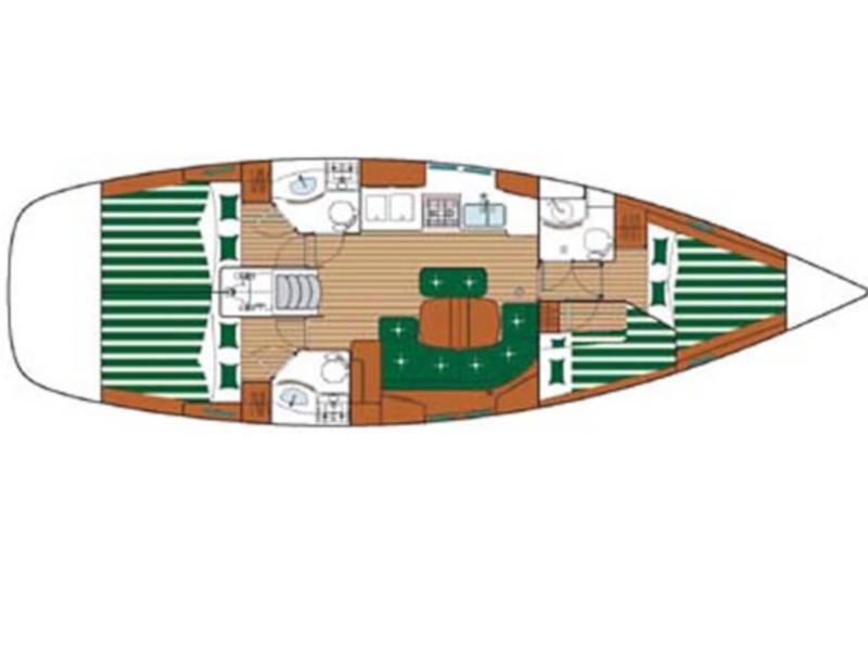 Book yachts online - sailboat - Oceanis 423 - Luna - rent
