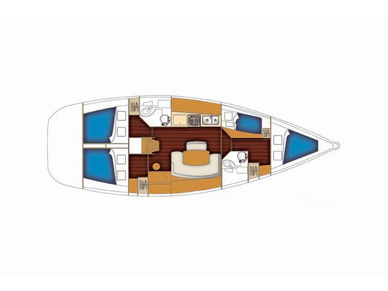 Book yachts online - sailboat - Cyclades 43.4 - Estera - rent