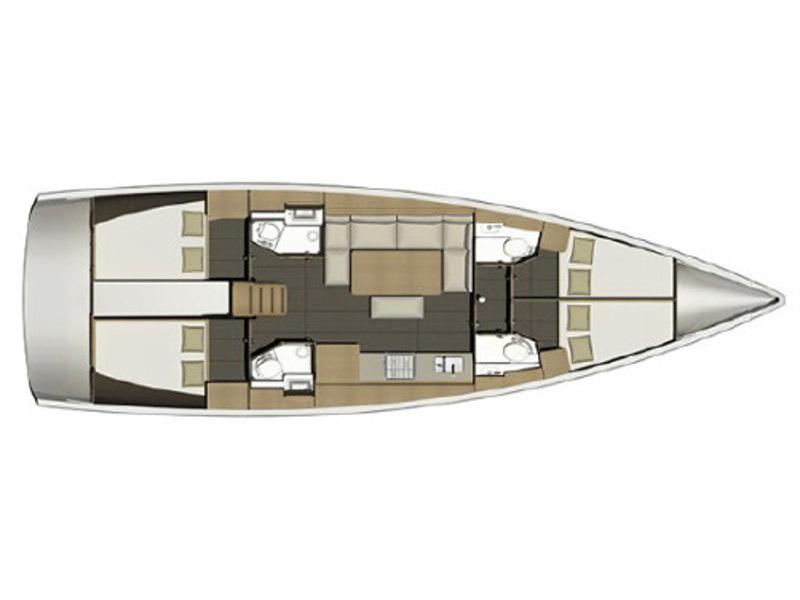 Book yachts online - sailboat - Dufour 460 Grand Large * - CARINA - rent