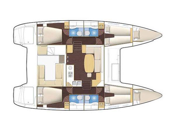 Book yachts online - catamaran - Lagoon 400 - MY STAR - rent