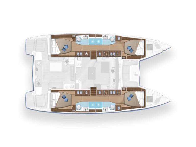 Book yachts online - catamaran - Lagoon 50 - Zuzo 1st - rent