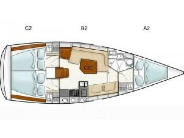 Book yachts online - sailboat - Hanse 385 - Serendip - rent