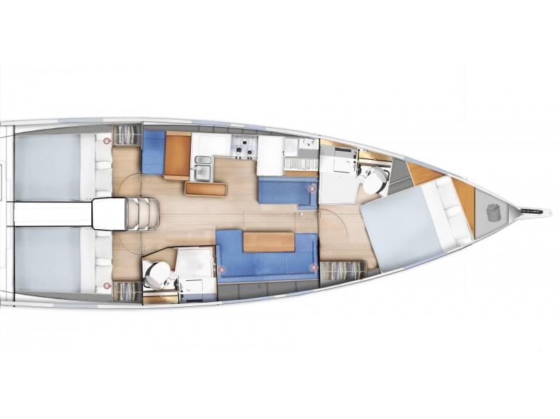 Book yachts online - sailboat - Sun Odyssey 410 - Trilly - rent