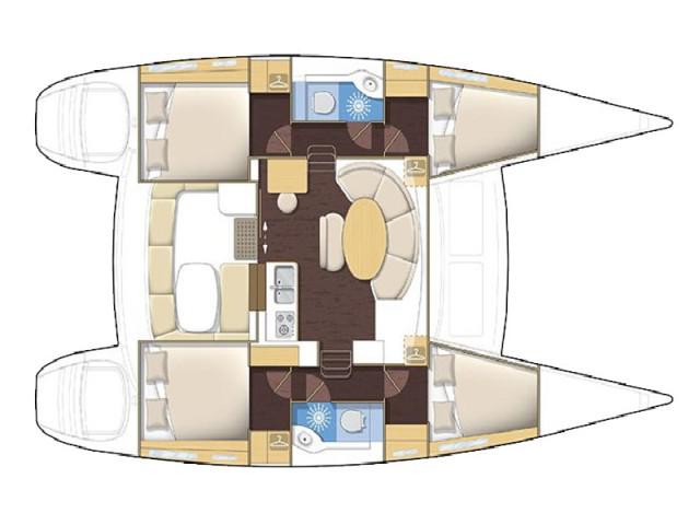 Book yachts online - catamaran - Lagoon 380 - Why not - rent