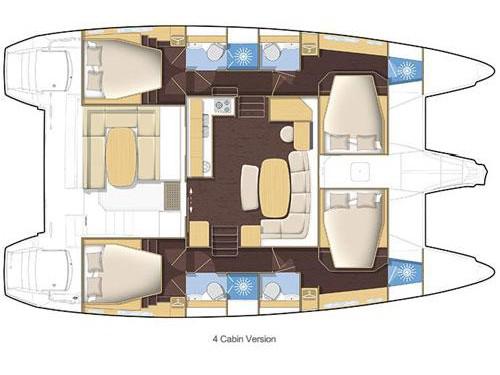 Book yachts online - catamaran - Lagoon 421 - Silverstar II - rent