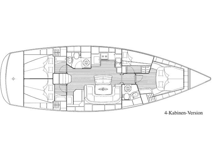 Book yachts online - sailboat - Bavaria 46 Cruiser - Iris - rent