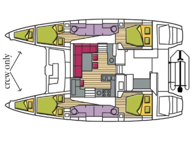 Book yachts online - catamaran - Lagoon 450F - Rigel Kentaurus (MAR) - rent