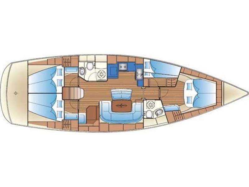 Book yachts online - sailboat - Bavaria 46 Cruiser - SHE - rent