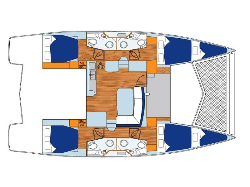 Book yachts online - catamaran - Sunsail 444 - Sunsail 444 (2014) - rent