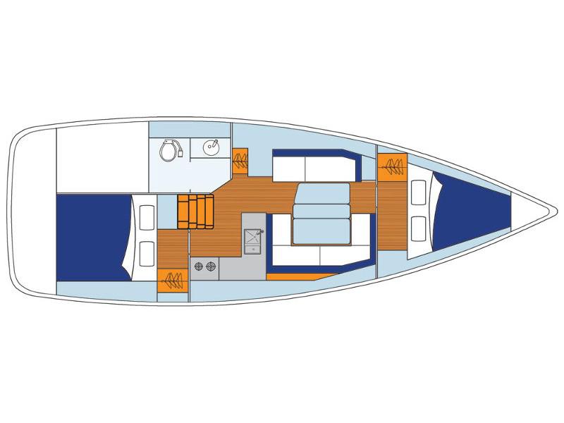 Book yachts online - sailboat - Sunsail 38/2 - Sunsail 38/2 (2015) - rent