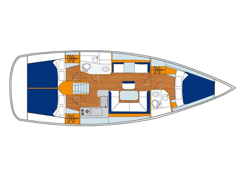 Book yachts online - sailboat - Sunsail 41.1 - Sunsail 41.1 (2014) - rent