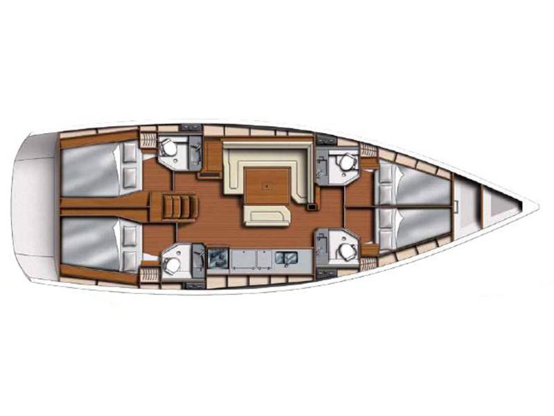 Book yachts online - sailboat - Sunsail 47 - Sunsail 47 (2014) - rent