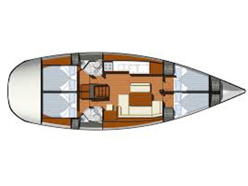 Book yachts online - sailboat - Sun Odyssey 44 i - STARDUST - rent