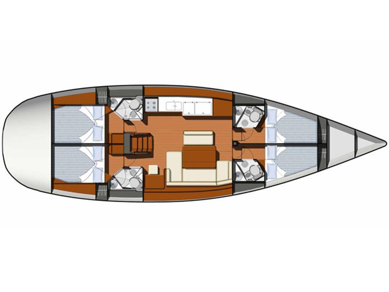 Book yachts online - sailboat - Sun Odyssey 49 - SIRIUS - rent