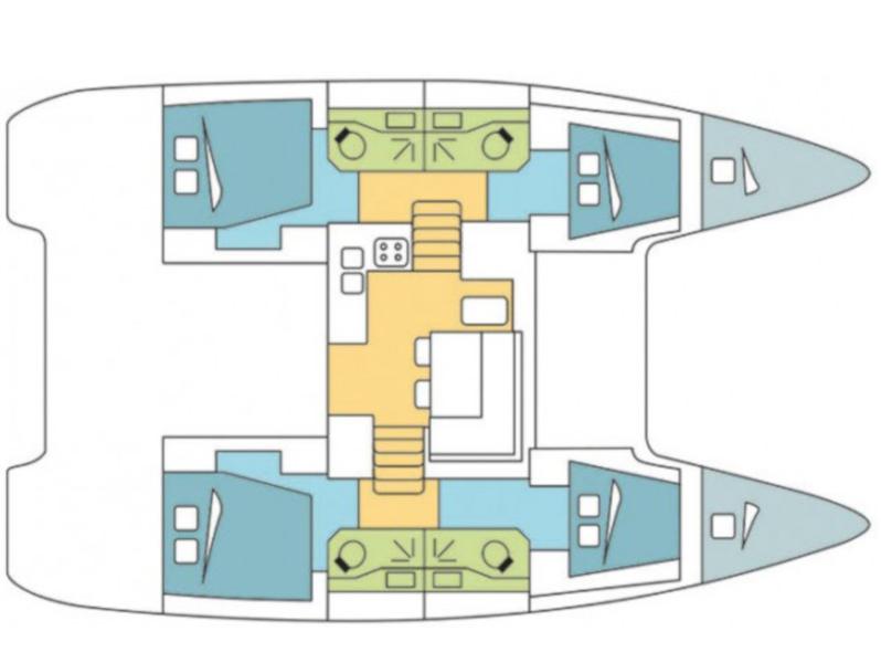 Book yachts online - catamaran - Lagoon 40 - Ocean King III - rent