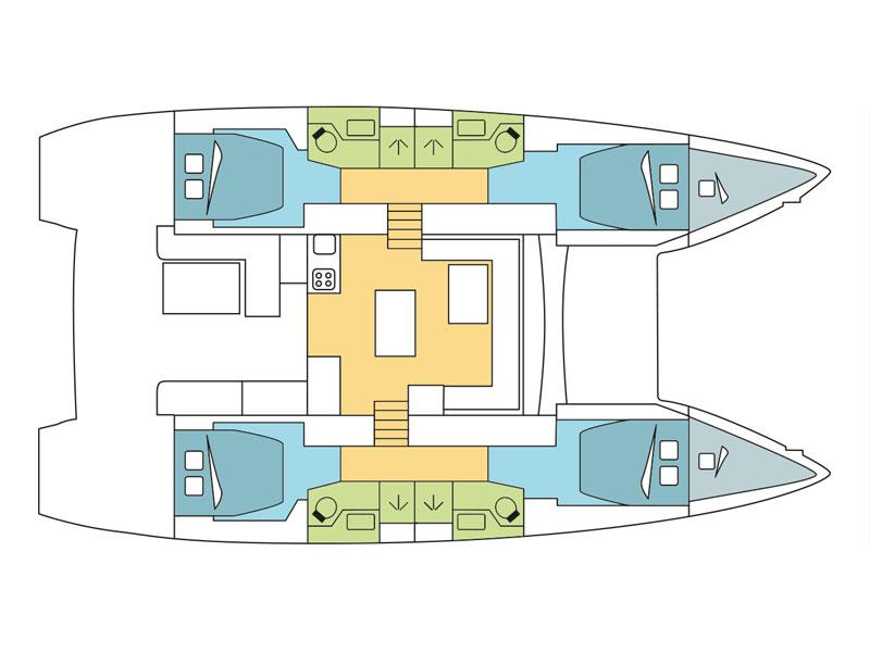 Book yachts online - catamaran - Lagoon 50 F - Amanda of Sweden - rent