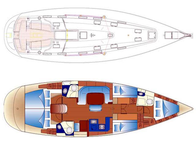 Book yachts online - sailboat - Bavaria 49 - Sofie - Refit 2019 - rent