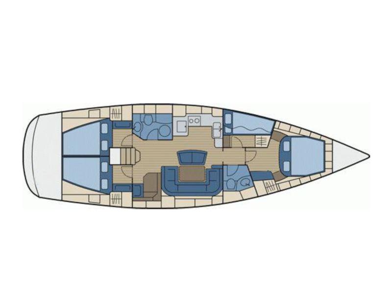 Book yachts online - sailboat - Bavaria 46 Cruiser - Uhuru - rent