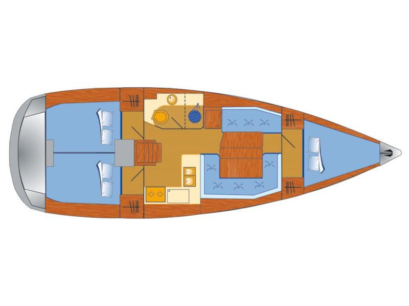 Book yachts online - sailboat - Sun Odyssey 389 - Dust in the wind - rent