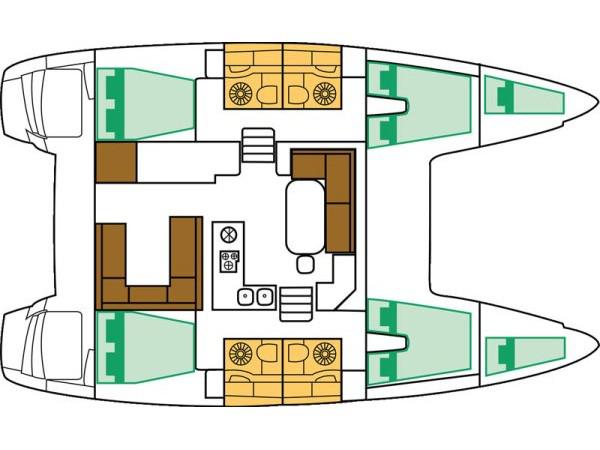 Book yachts online - catamaran - Lagoon 400 S2 - Naya - rent