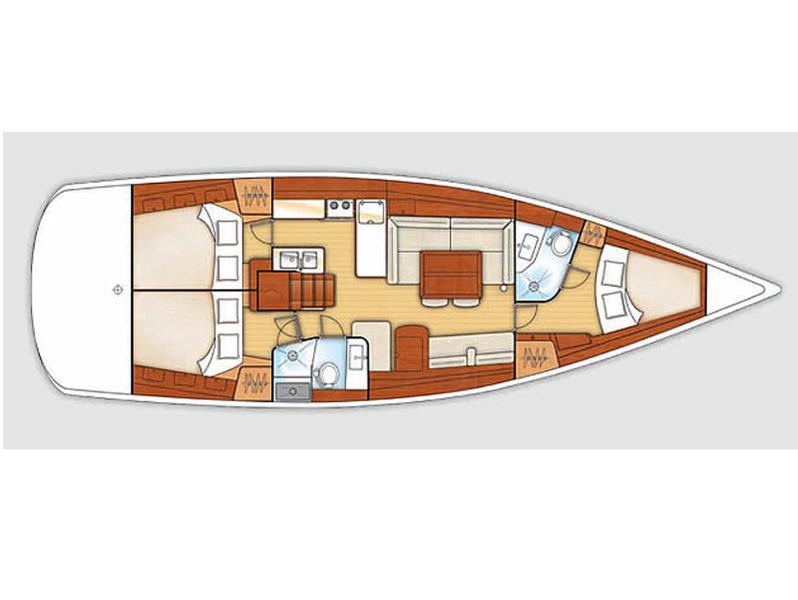 Book yachts online - sailboat - Oceanis 46 - Blue Horizon I - rent
