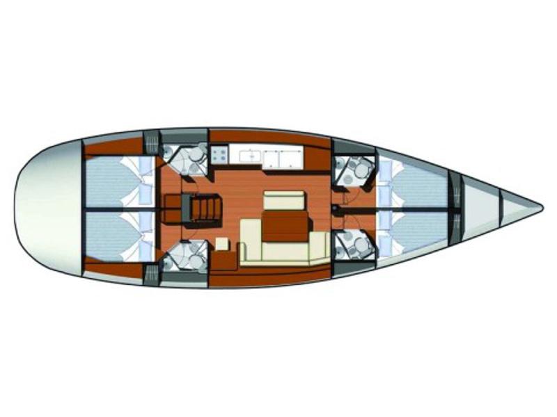 Book yachts online - sailboat - Sun Odyssey 49i - NAIRA - rent