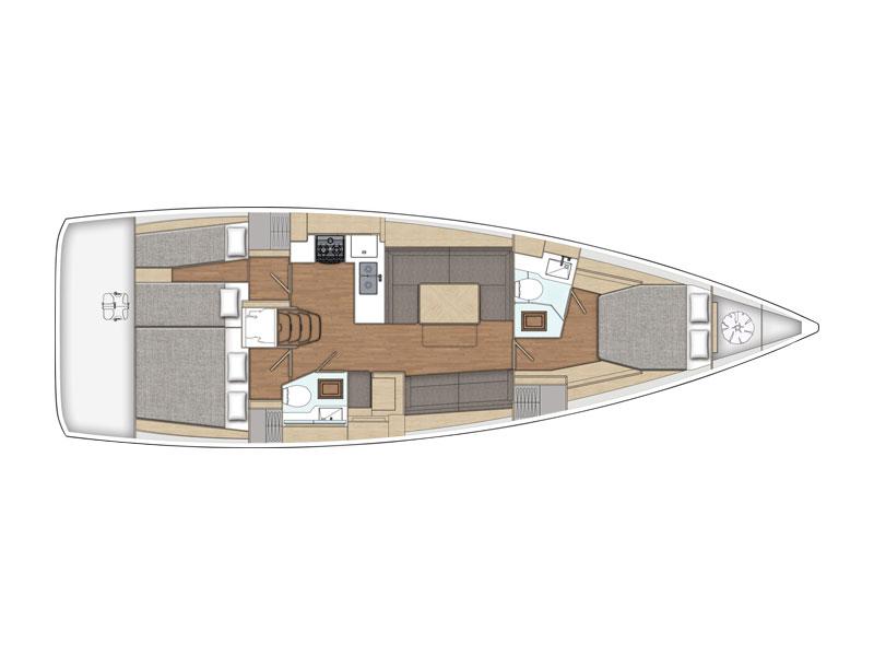 Book yachts online - sailboat - X-Yachts X4.6 - LaPaxion - rent