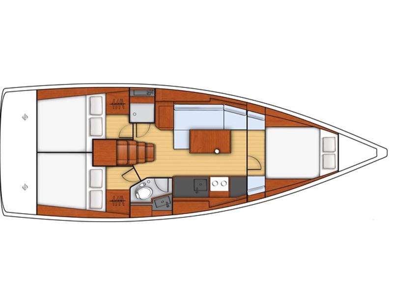 Book yachts online - sailboat - Oceanis 38 - Sunset - rent