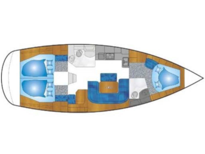 Book yachts online - sailboat - Bavaria 39 Cruiser - Timon &amp; Pumbaa - rent