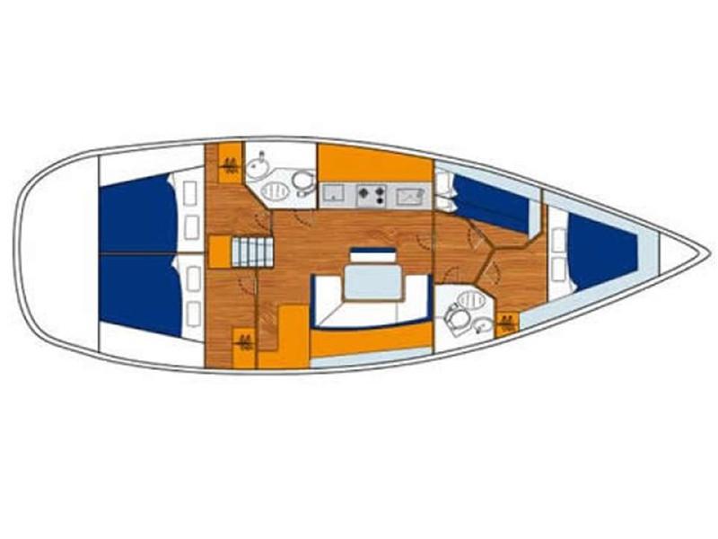 Book yachts online - sailboat - Cyclades 43.4 - Galata - rent