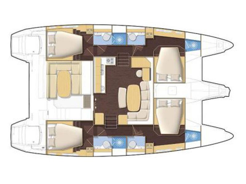 Book yachts online - catamaran - Lagoon 42 - Lucky Lagoon - rent