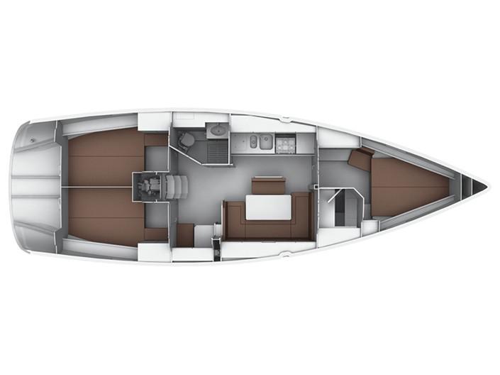 Book yachts online - sailboat - Bavaria  Cruiser 40 - Capitana - rent