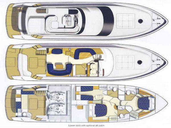 Book yachts online - motorboat - Princess 61 - Marabu - rent