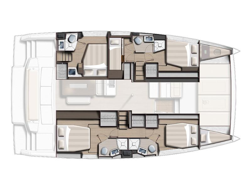 Book yachts online - catamaran - Bali 4.6 - Acrux - rent