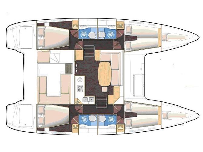 Book yachts online - catamaran - Lagoon 400 S2 - L400-14-P - rent