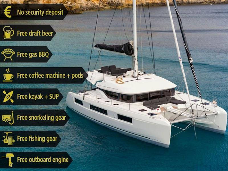Book yachts online - catamaran - Lagoon 50 - Thor - rent