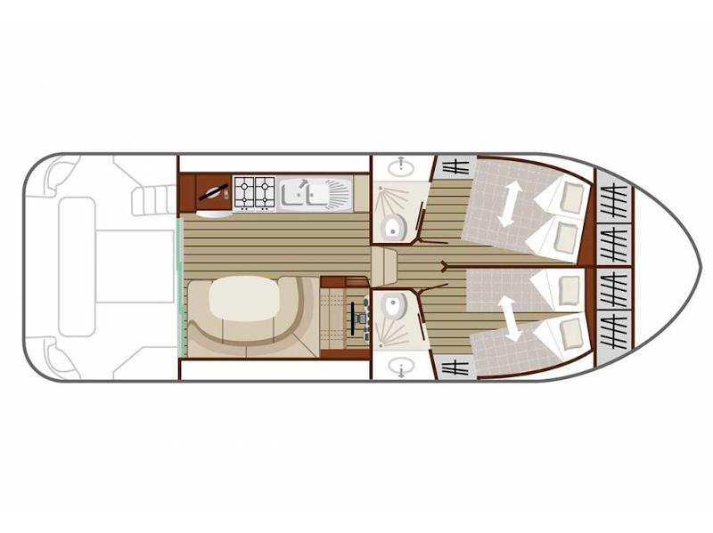 Book yachts online - motorboat - Estivale Quattro B - SAINT BRICE FR - rent