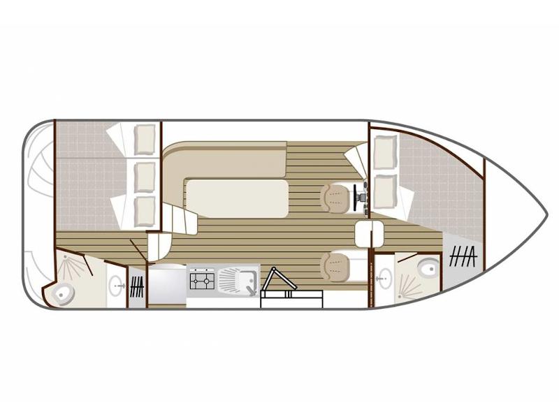 Book yachts online - motorboat - Confort 900 DP - CHEVERNY FR - rent