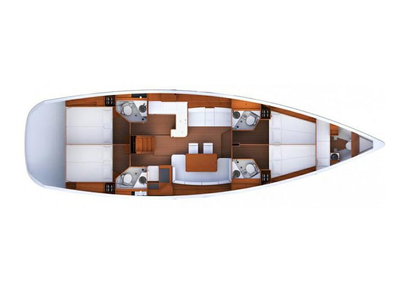 Book yachts online - sailboat - Jeanneau 53 - Makemo - rent