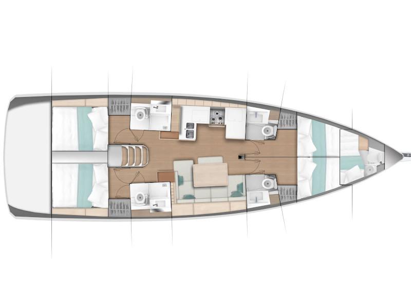 Book yachts online - sailboat - Sun Odyssey 490 - Erigeron - rent