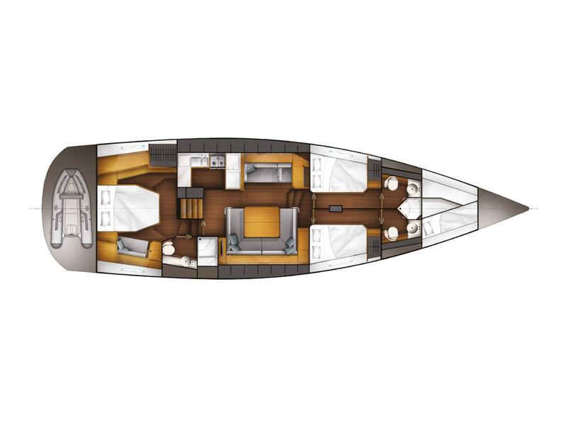 Book yachts online - sailboat - Wauquiez Pilot Saloon 55 - ADIQELL - rent