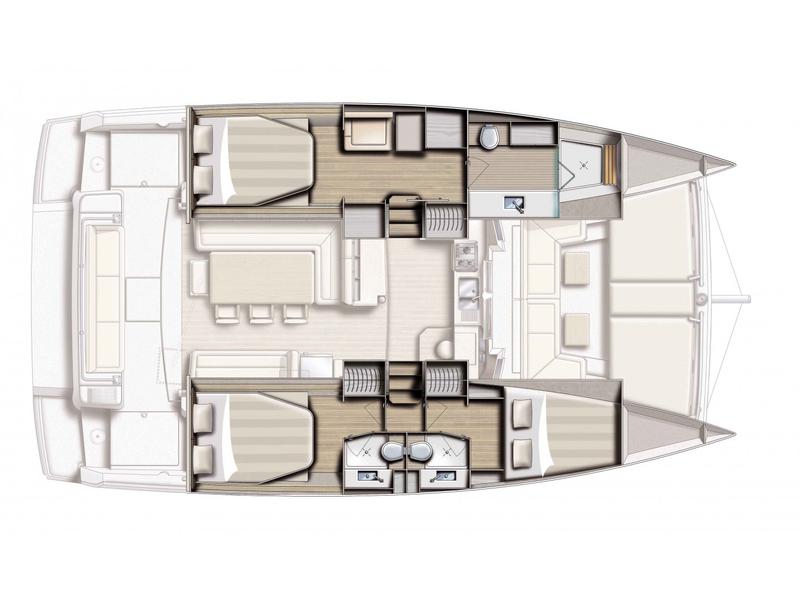 Book yachts online - catamaran - Bali 4.1-3 cab. ROLL MAINSAIL - LADY POLA  - rent
