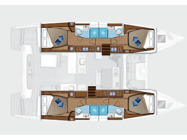 Book yachts online - catamaran - Lagoon 46 - Owner's Version - Ruen - rent